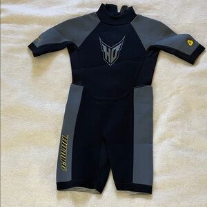 Youth Swim Wetsuit  in Black and Gray